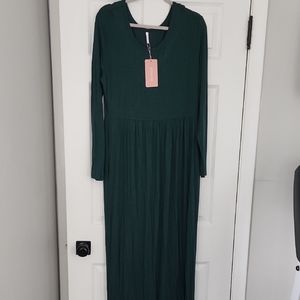 Elegant Green Maxi Dress